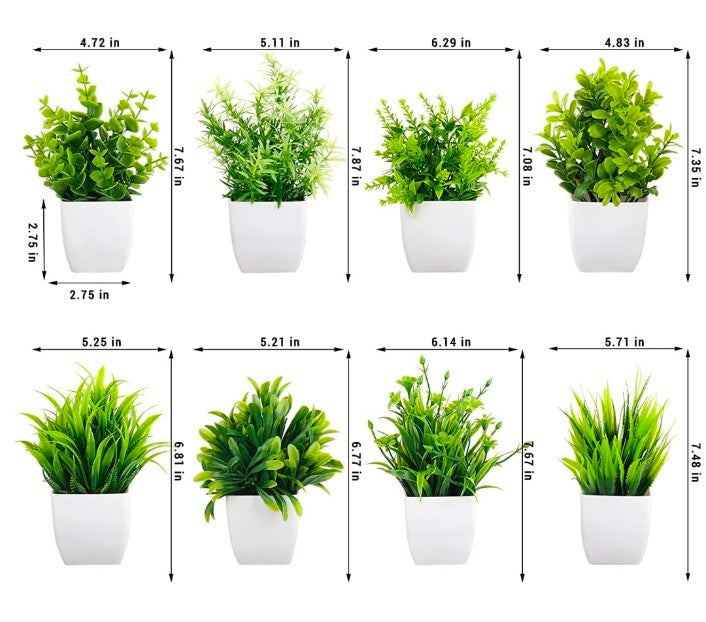 Artificial Potted Plant Set