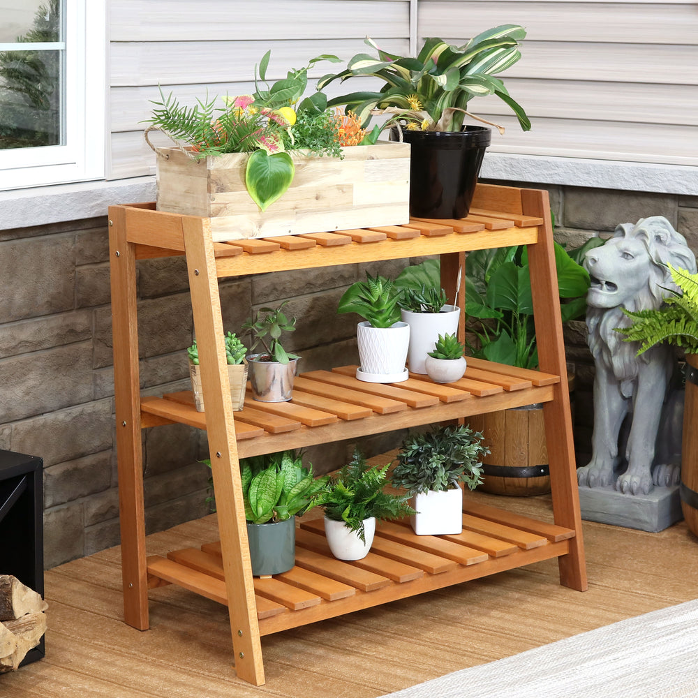 Wooden Plant Stand- 3 Layer