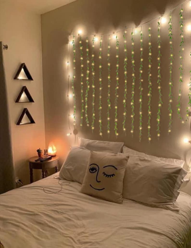 Vine Leaf Curtain Lights