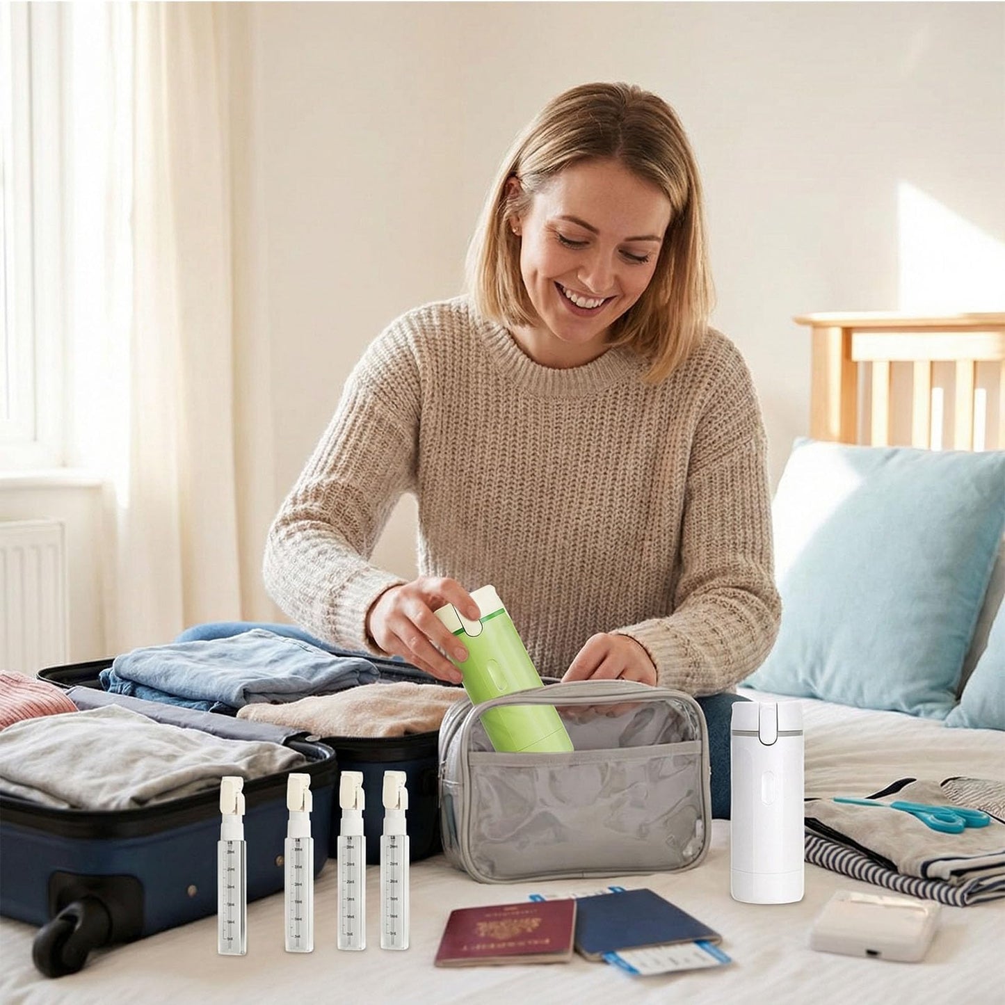 4 in 1 Travel Dispenser Bottle