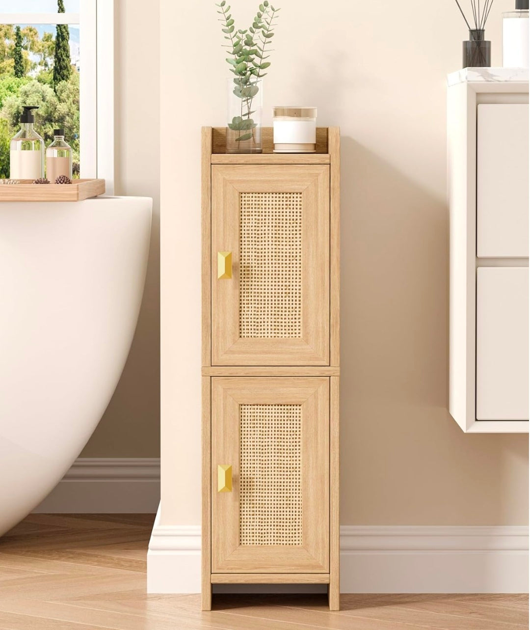 Rattan Tower Storage