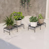 Iron Plant Stand for Home Garden Balcony or Outdoor Use - Set of 4