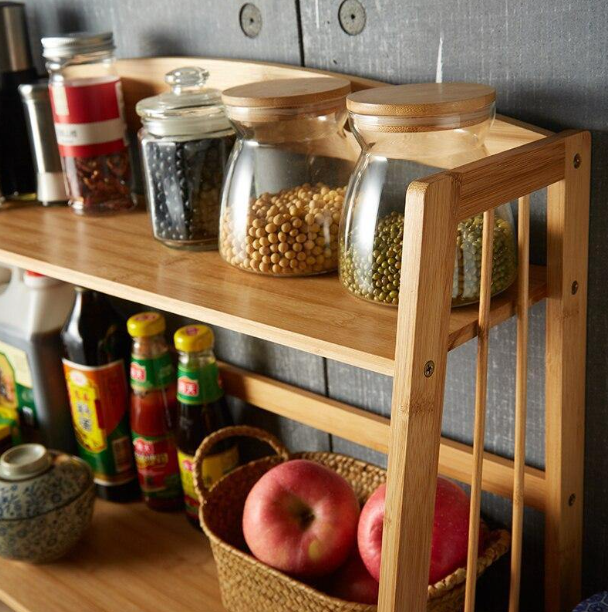 Small wooden spice rack hotsell