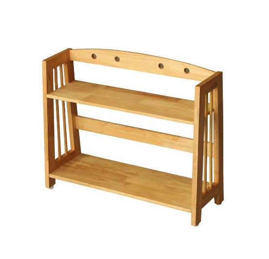 Kitchen 2-tier Wooden Rack for Spice Small Items