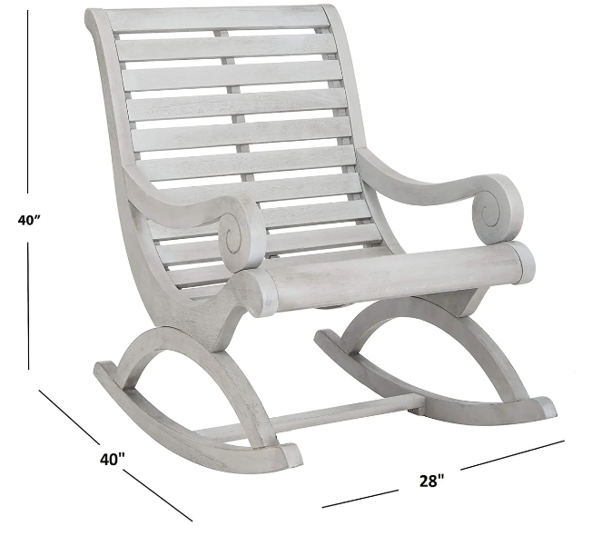 Outdoor Rocking Chair- Ash Grey