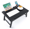 Foldable Wooden Laptop Table with Drawer