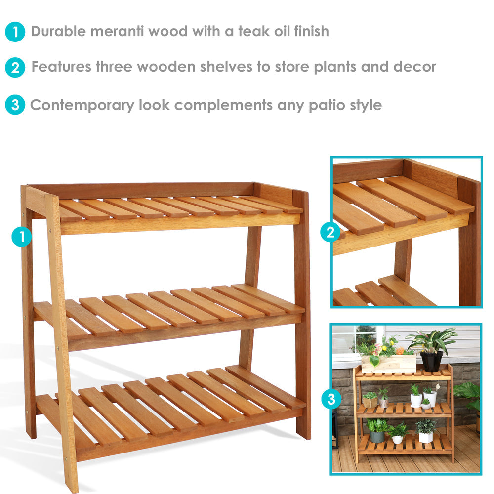 Wooden Plant Stand (3 Layer)