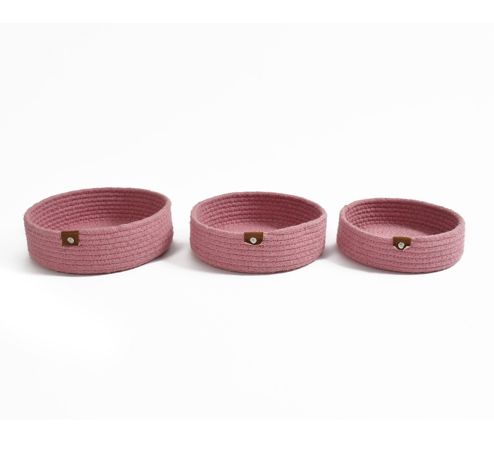 Round Jute Bowl- Set of 3