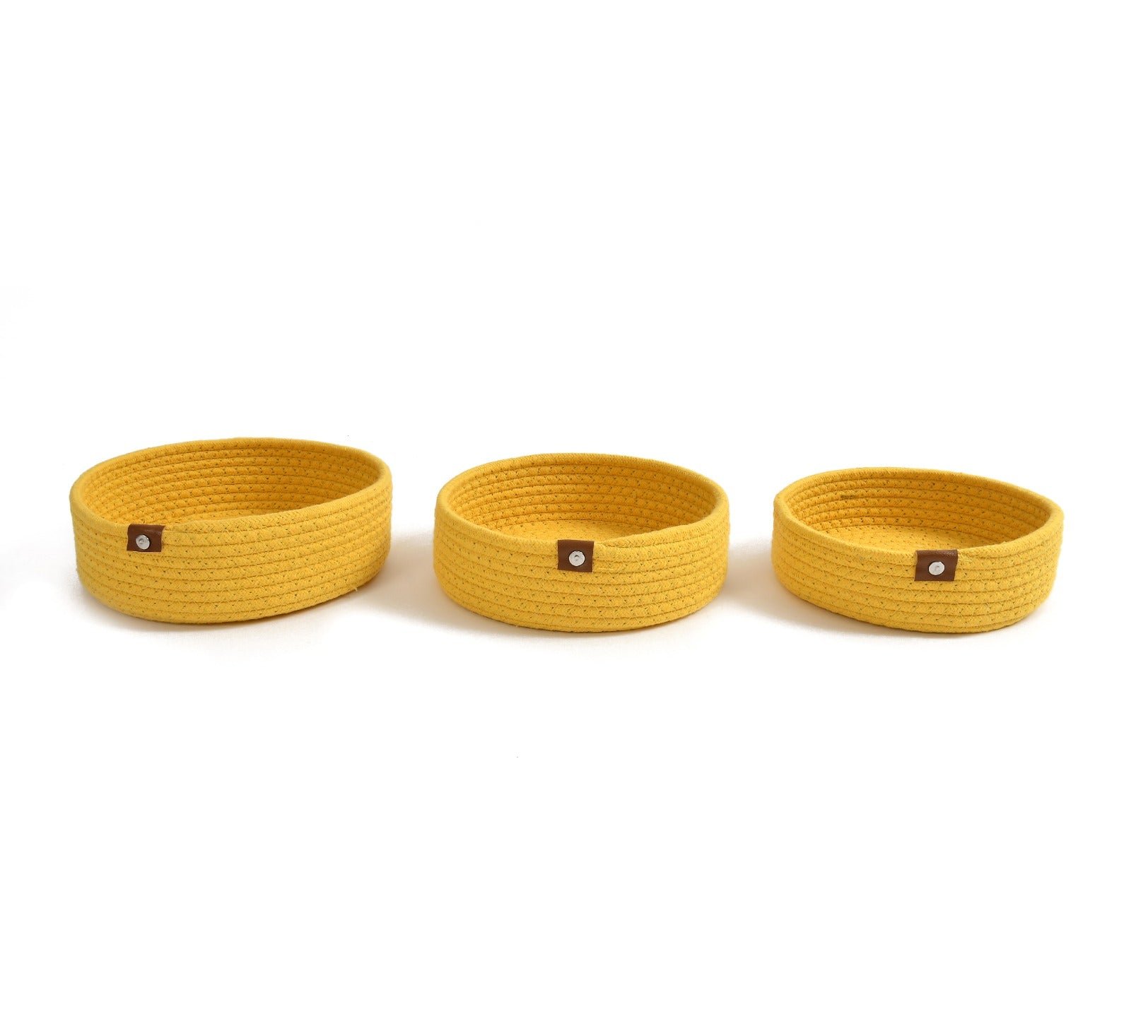 Round Jute Bowl- Set of 3