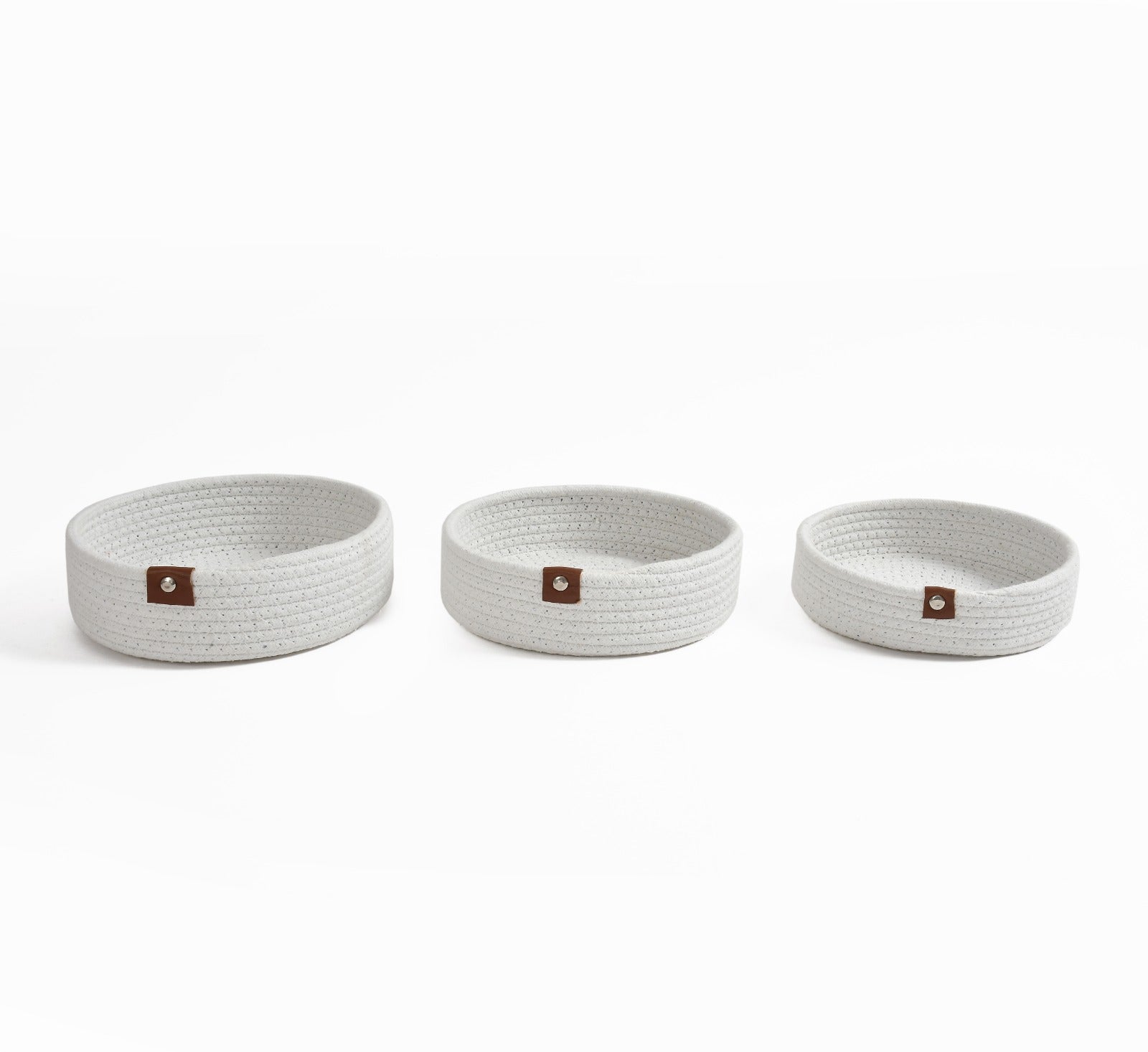 Round Jute Bowl- Set of 3