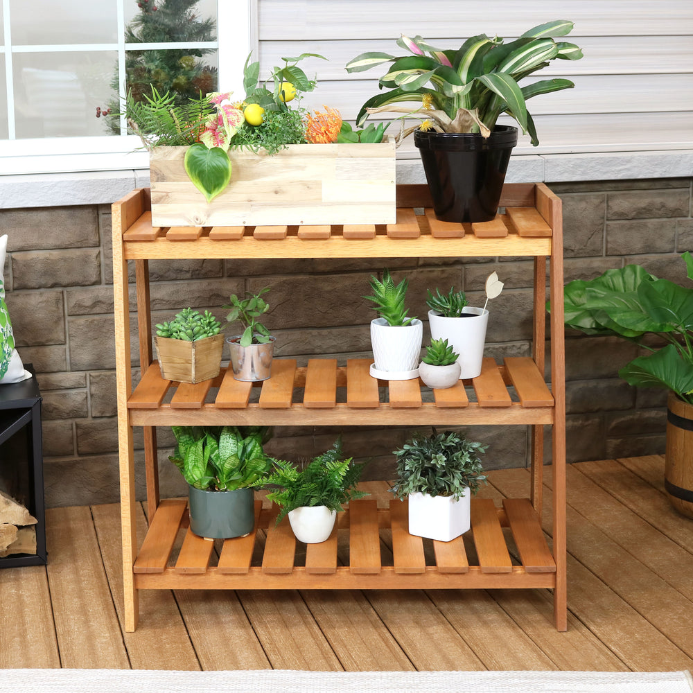 Wooden Plant Stand- 3 Layer