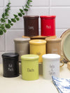 Set of 8 Metal Spice Jars- 300ml each