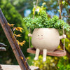 Swinging Happy Face Planter