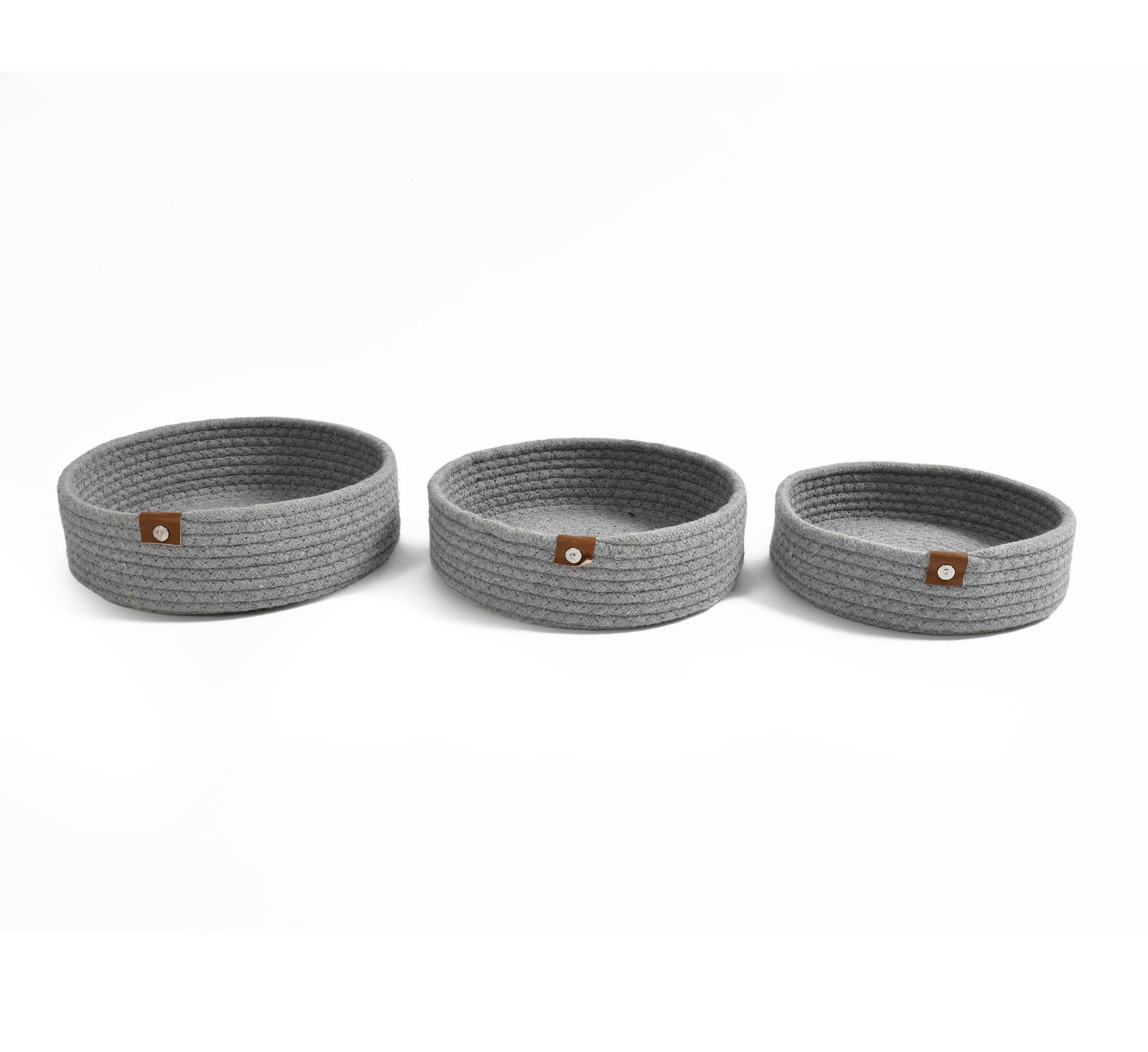 Round Jute Bowl- Set of 3