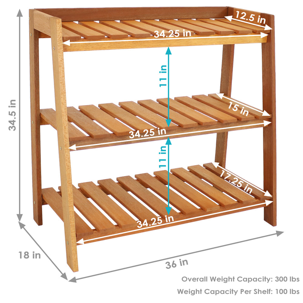 Wooden Plant Stand- 3 Layer